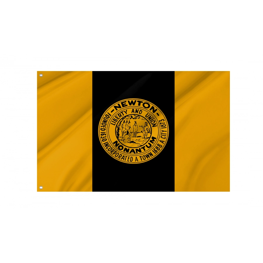 Flag of Newton, Massachusetts, Patriotic Flags, Unique Design Print, Flags for Indoor & Outdoor Use