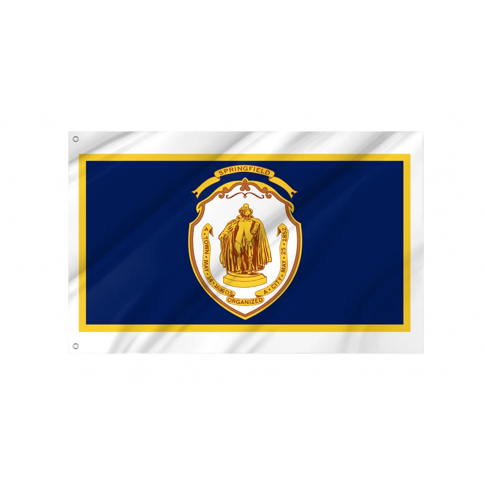 Springfield, Massachusetts Flag for Indoor & Outdoor Use