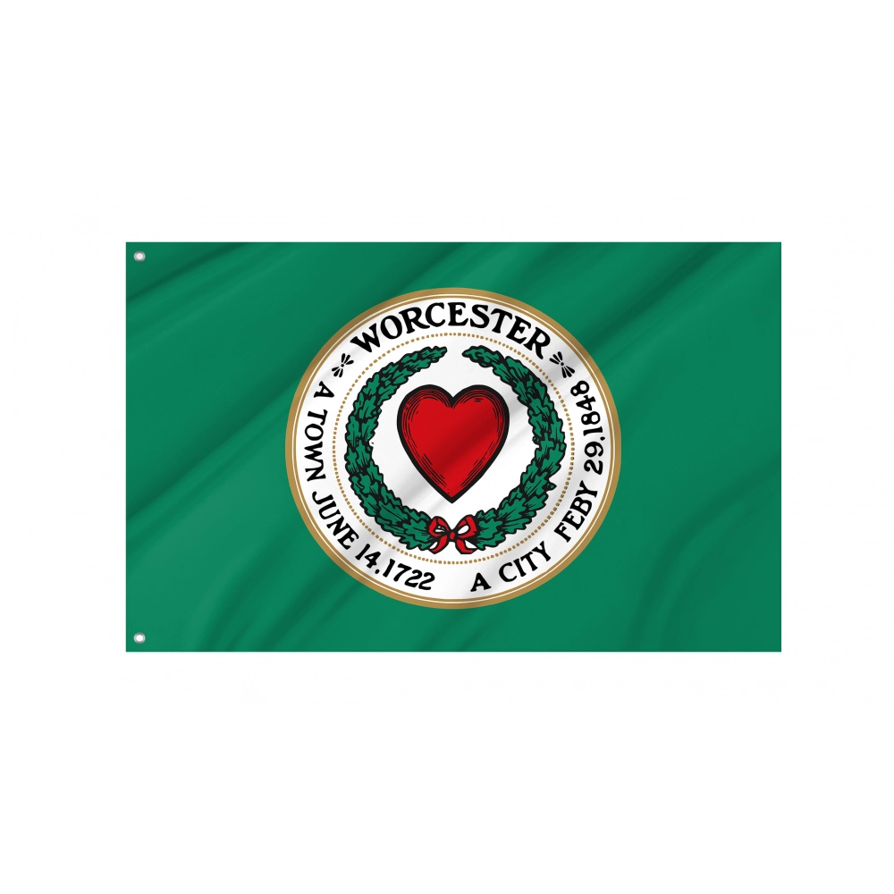 Worcester, Massachusetts Flag for Indoor & Outdoor Use