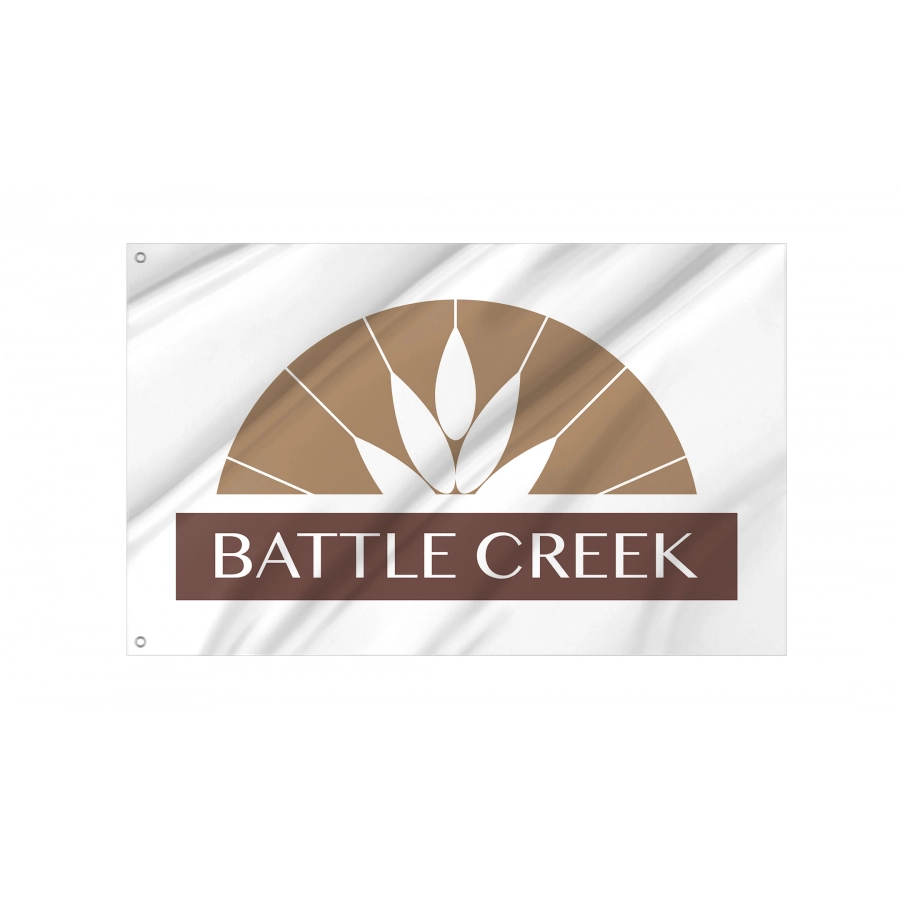Flag of Battle Creek, Michigan, Patriotic Flags, Unique Design Print, Flags for Indoor & Outdoor Use