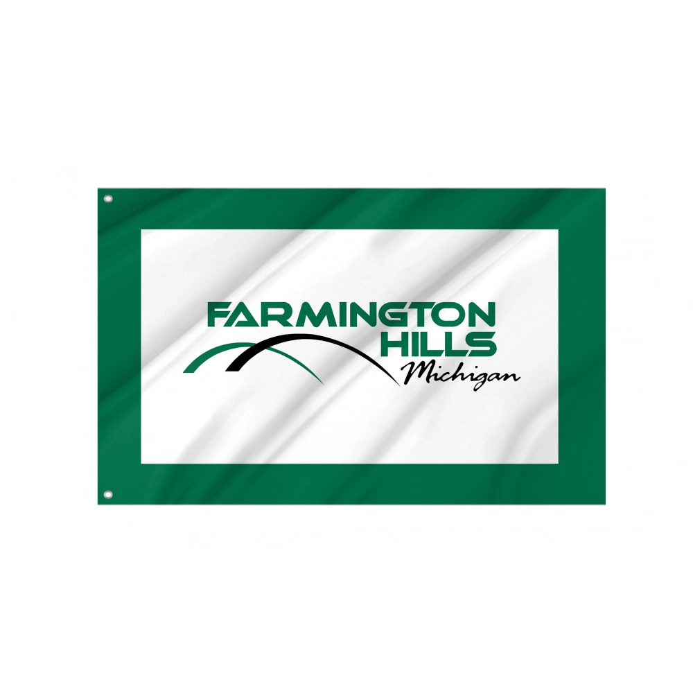 Farmington Hills Flag for Indoor & Outdoor Use