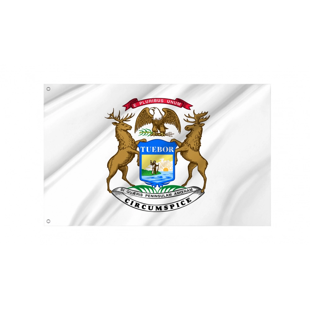 Governor of Michigan Flag for Indoor & Outdoor Use