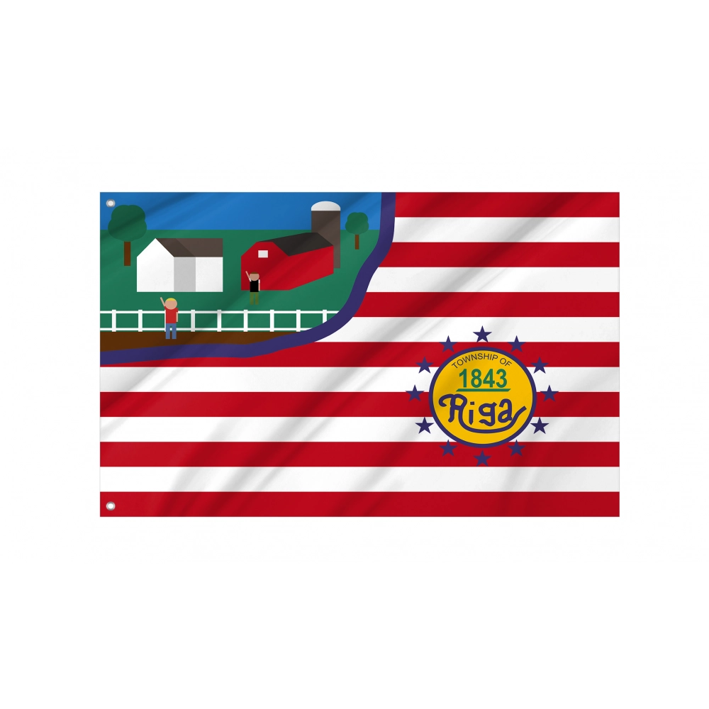 Riga Township Flag for Indoor & Outdoor Use