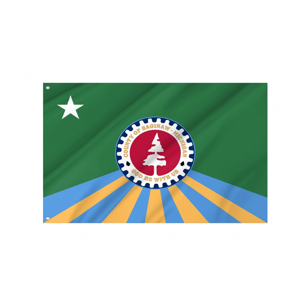 Saginaw County Flag for Indoor & Outdoor Use