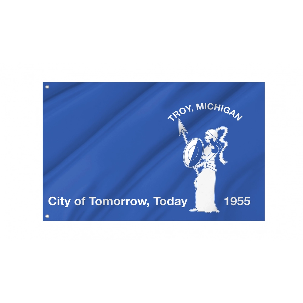 Troy, Michigan Flag for Indoor & Outdoor Use
