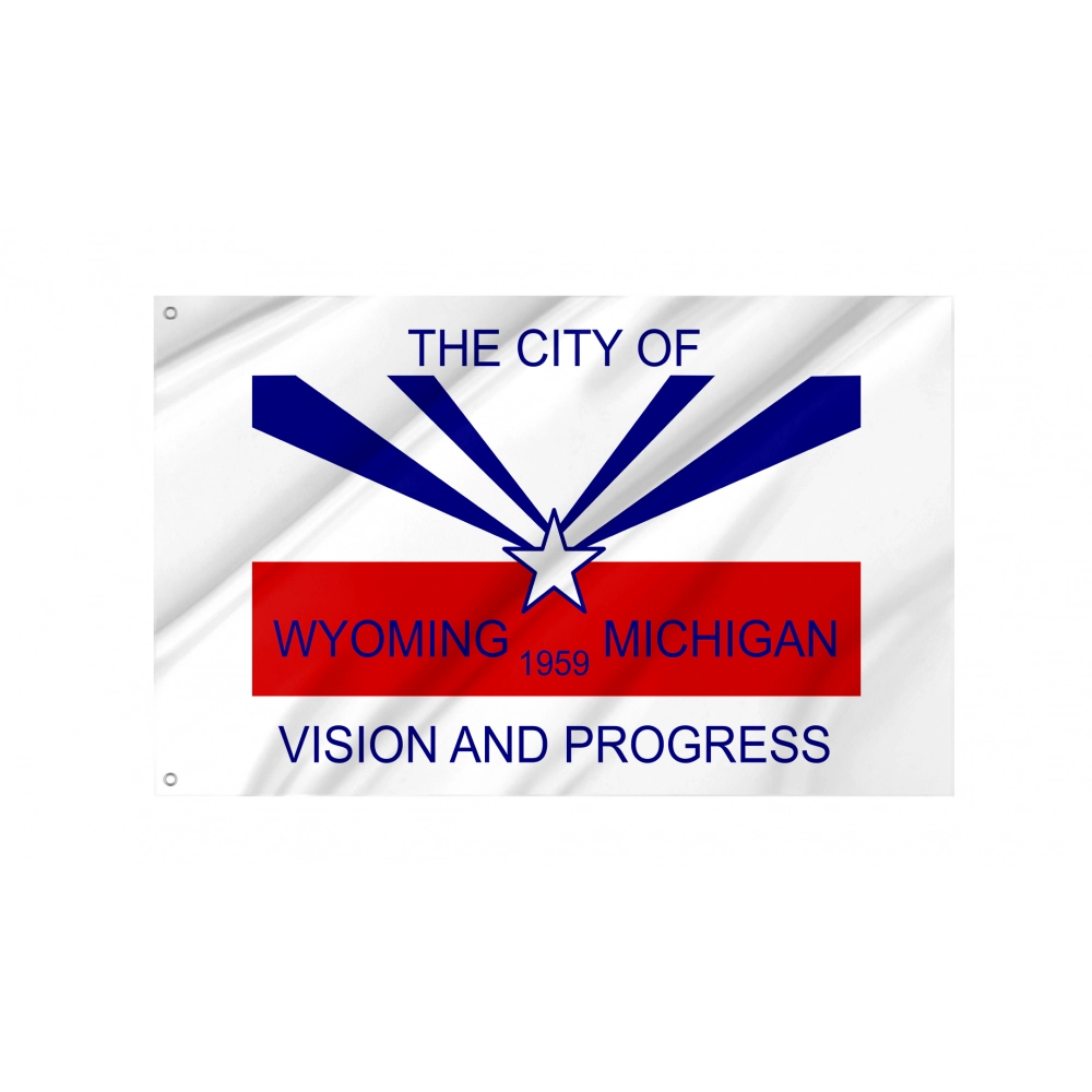 Wyoming City Flag for Indoor & Outdoor Use