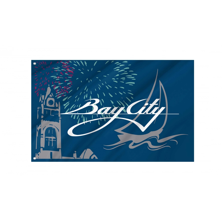 Bay City, Michigan 1981-1996 Flag for Indoor & Outdoor Use, USA485
