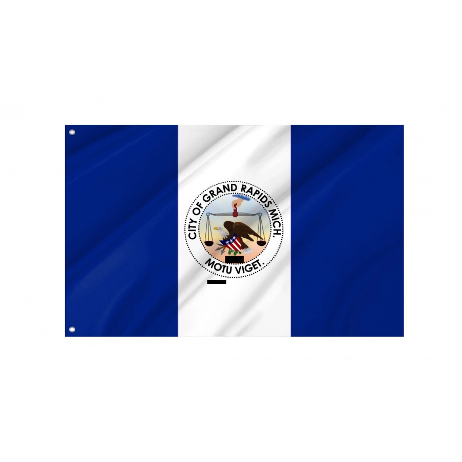 Grand Rapids (logo version) Flag for Indoor & Outdoor Use, USA289