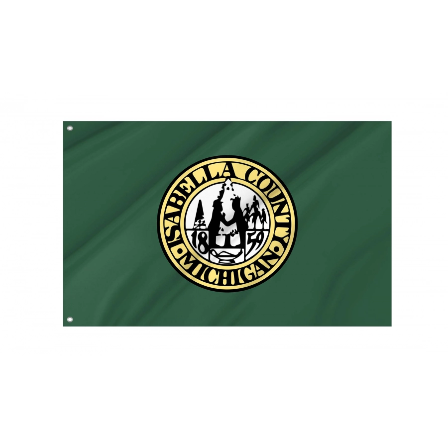 Isabella County Flag for Indoor & Outdoor Use, USA286