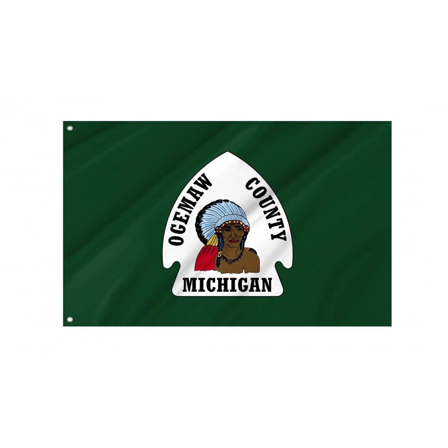 Ogemaw County Flag for Indoor & Outdoor Use, USA287