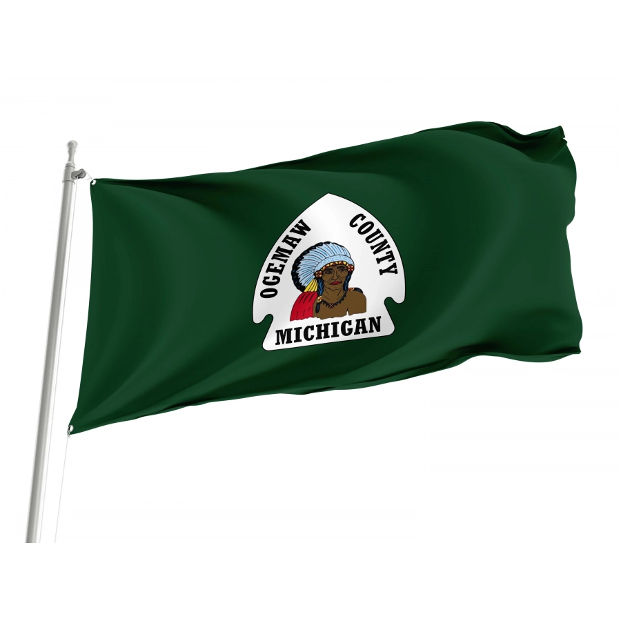 Ogemaw County Flag for Indoor & Outdoor Use, USA287