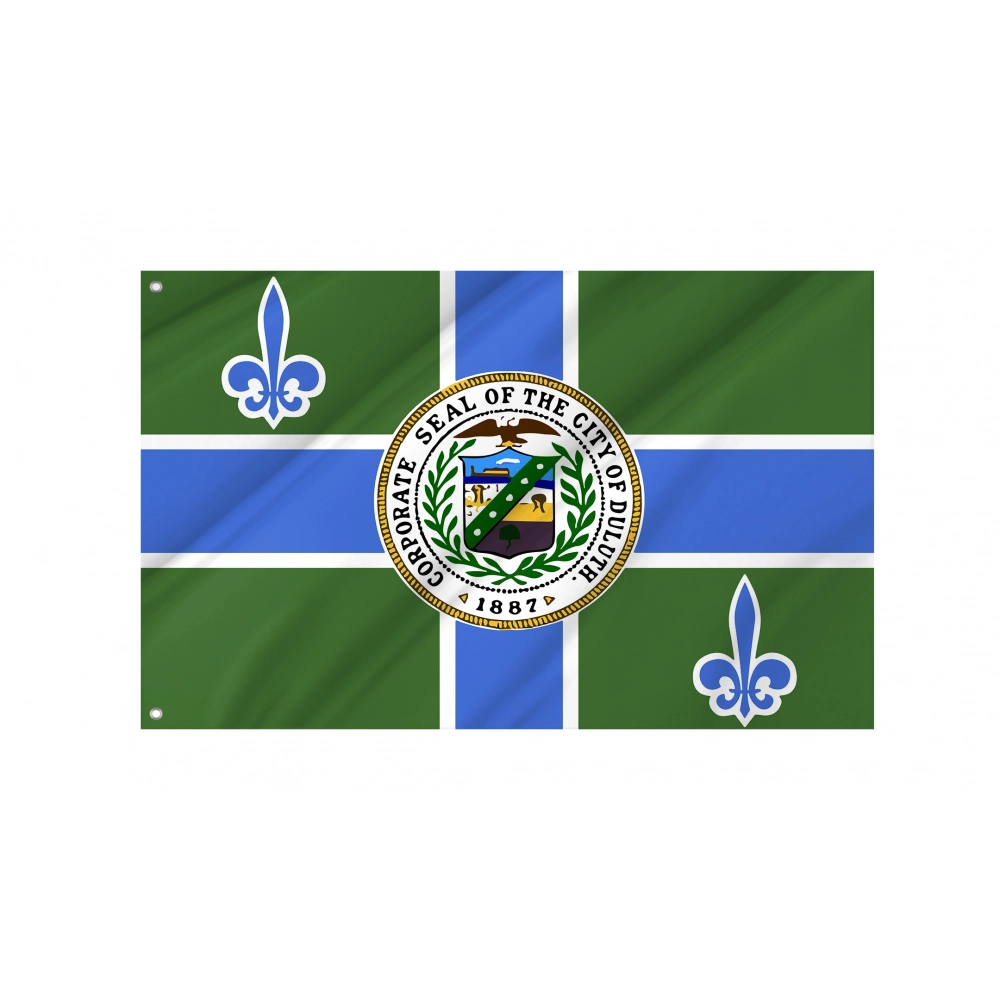 Duluth, Minnesota 1979-2019 Flag for Indoor & Outdoor Use Duluth, Minnesota 1979-2019 Flag for Indoor & Outdoor Use