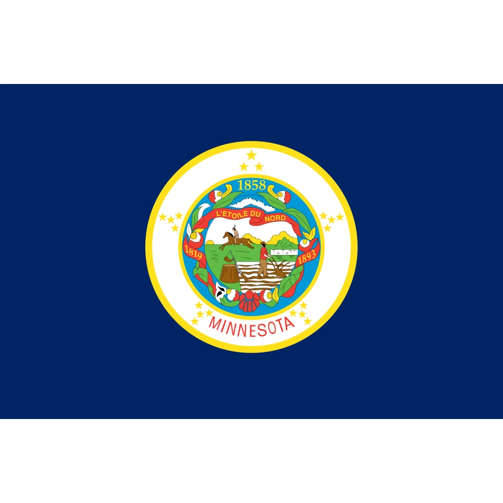 Minnesota 1957-1983 Flag for Indoor & Outdoor Use