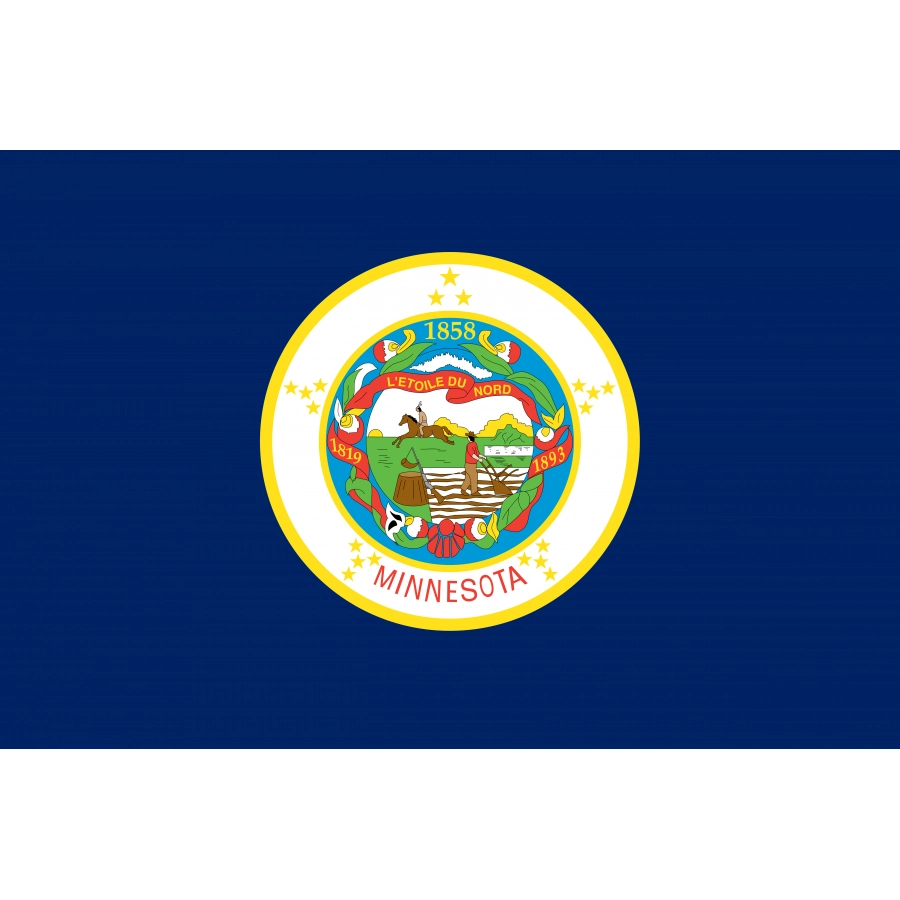 Flag of Minnesota 1957-1983, Patriotic Flags, Unique Design Print, Flags for Indoor & Outdoor Use