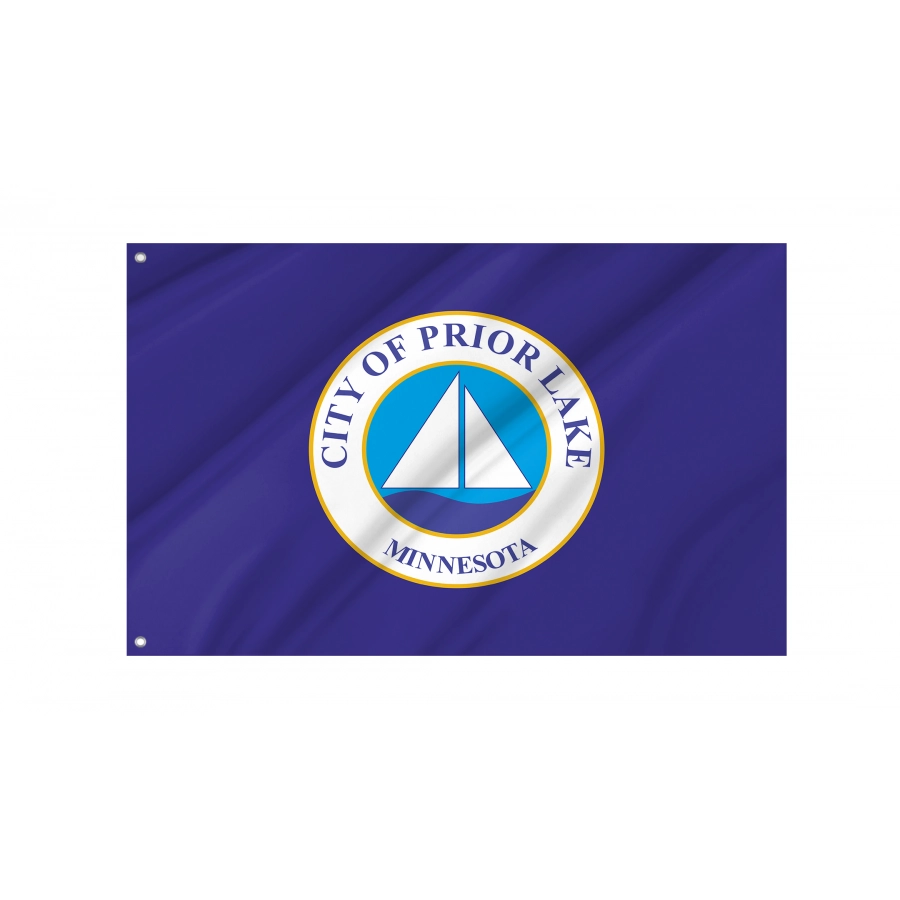 Flag of Prior Lake, Minnesota, Patriotic Flags, Unique Design Print, Flags for Indoor & Outdoor Use