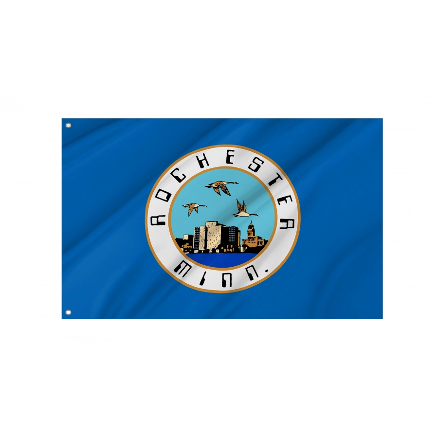 Flag of Rochester, Minnesota, Patriotic Flags, Unique Design Print, Flags for Indoor & Outdoor Use