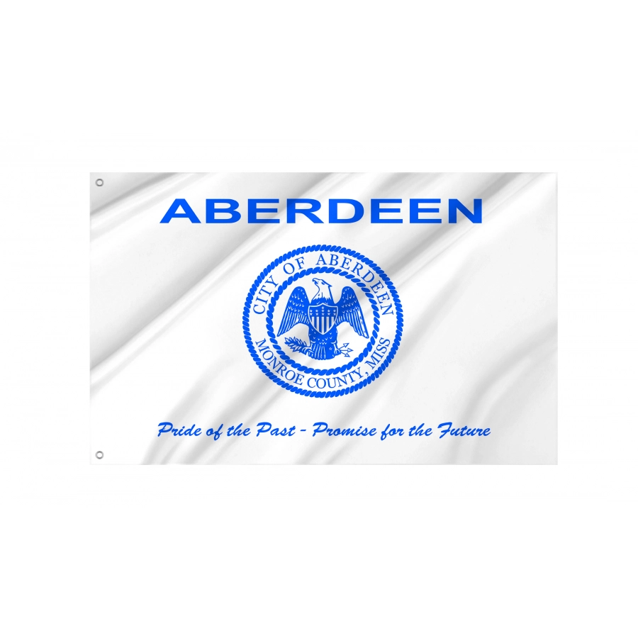 Flag of Aberdeen, Mississippi, Patriotic Flags, Unique Design Print, Flags for Indoor & Outdoor Use
