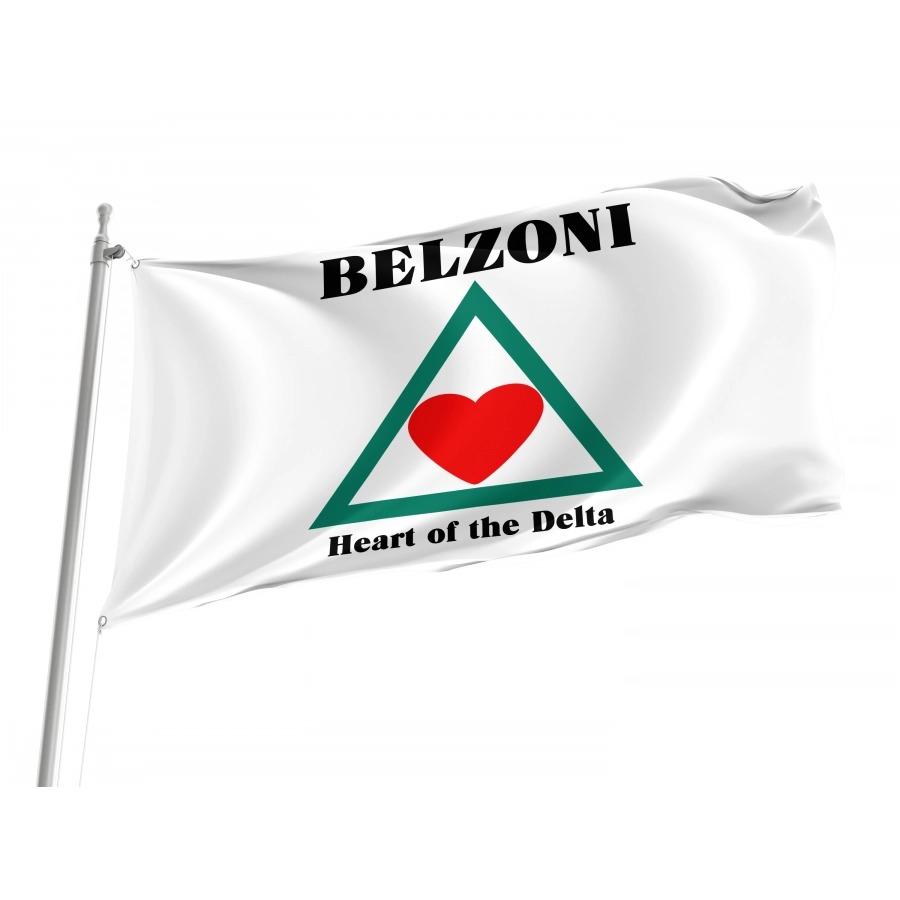 Flag of Belzoni, Mississippi, Patriotic Flags, Unique Design Print, Flags for Indoor & Outdoor Use