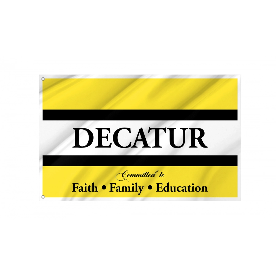 Flag of Decatur, Mississippi, Patriotic Flags, Unique Design Print, Flags for Indoor & Outdoor Use