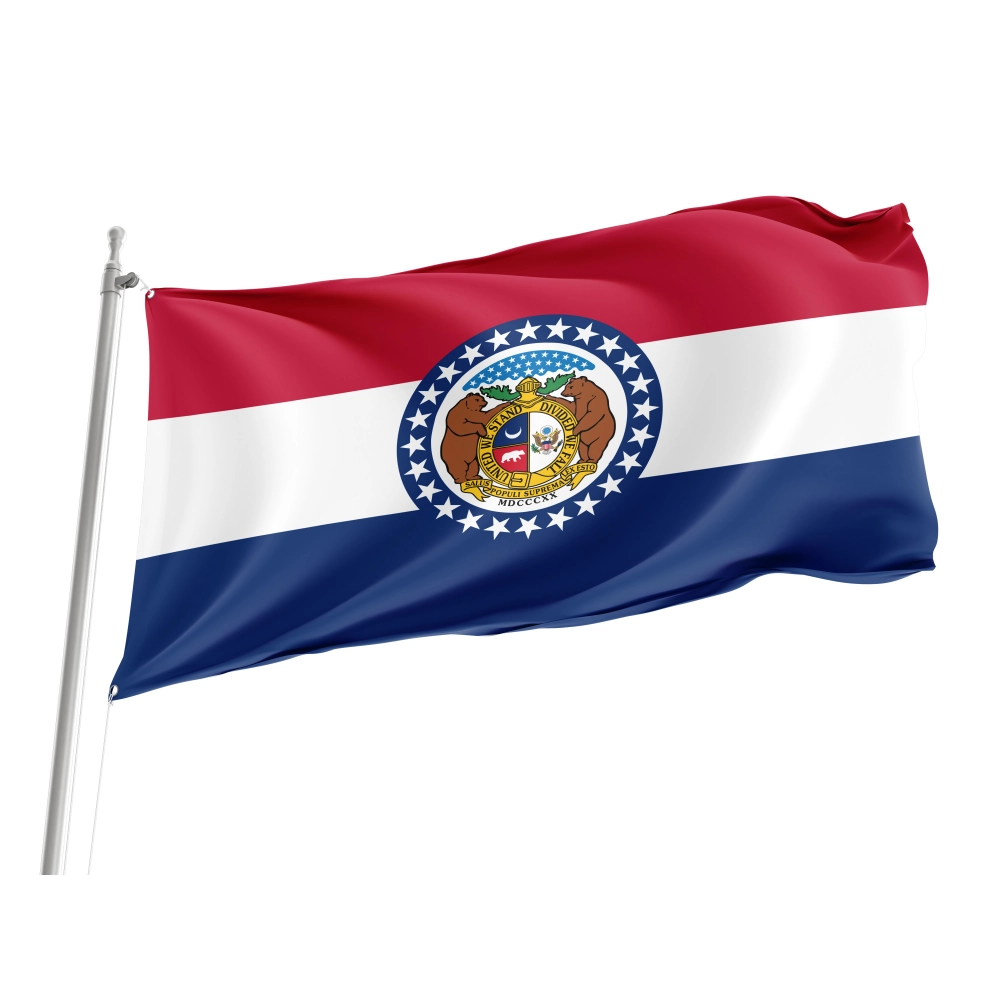 Missouri State Flag for Indoor & Outdoor Use Missouri State Flag for Indoor & Outdoor Use