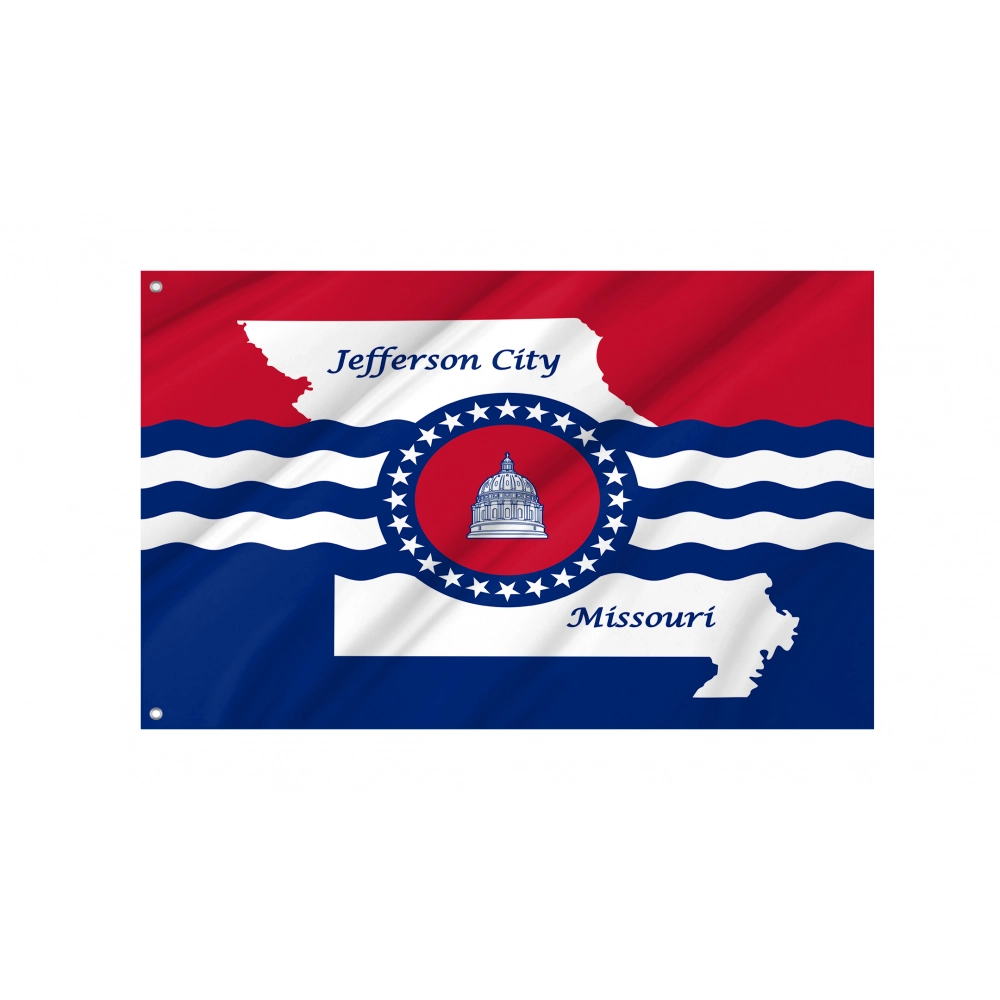 Jefferson City Flag for Indoor & Outdoor Use
