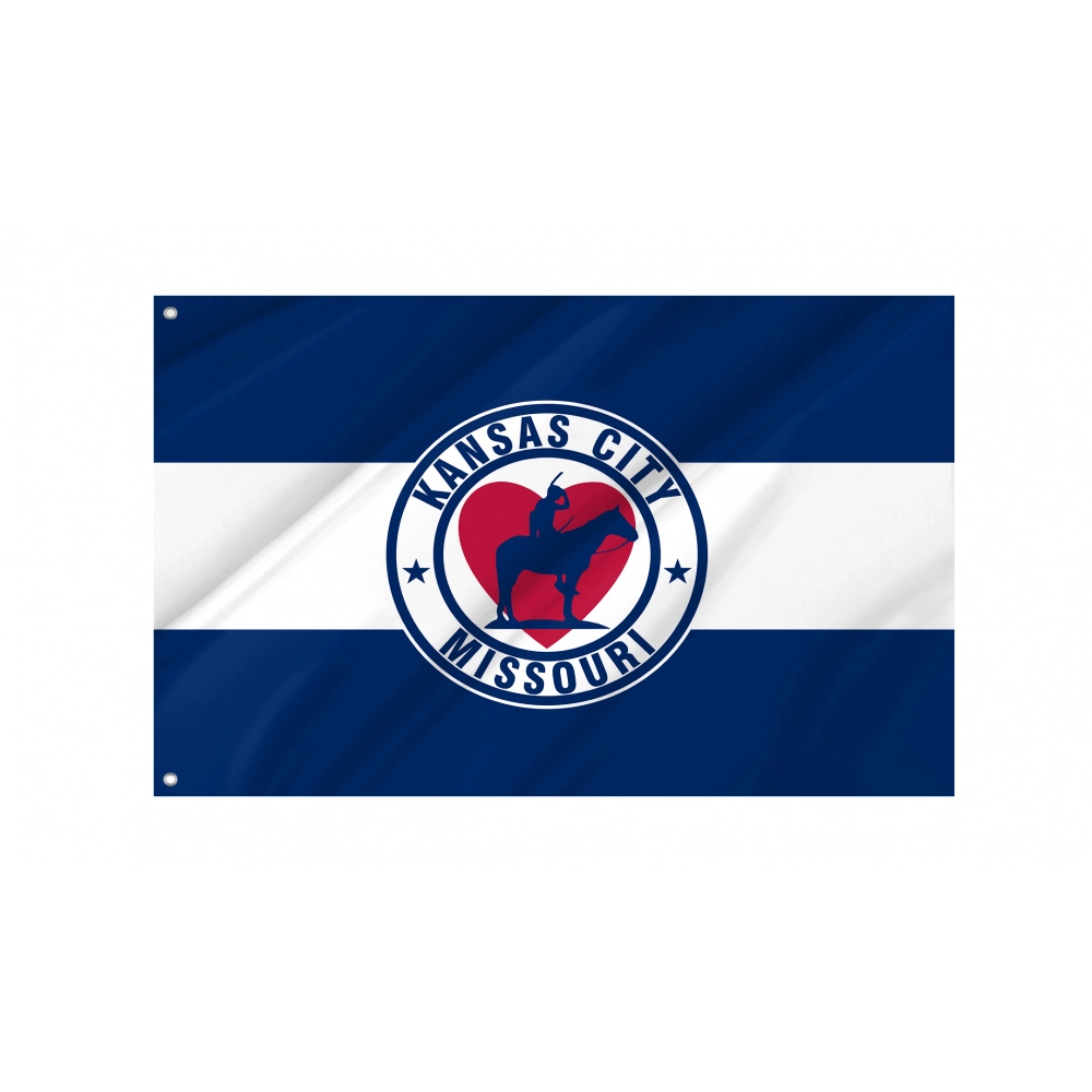 Kansas City 1944-1972 Flag for Indoor & Outdoor Use
