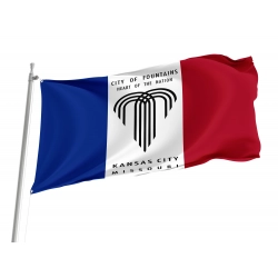 Kansas City 1995-2023 Flag for Indoor & Outdoor Use