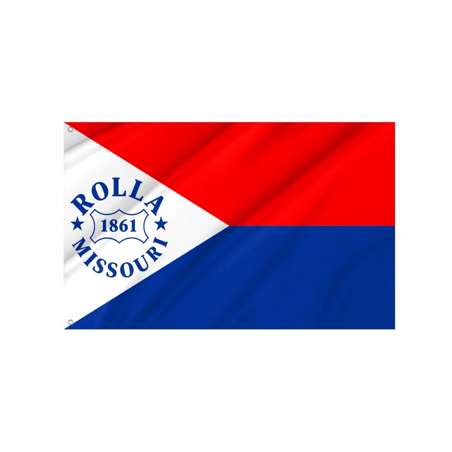 Rolla, Missouri Flag for Indoor & Outdoor Use, USA301