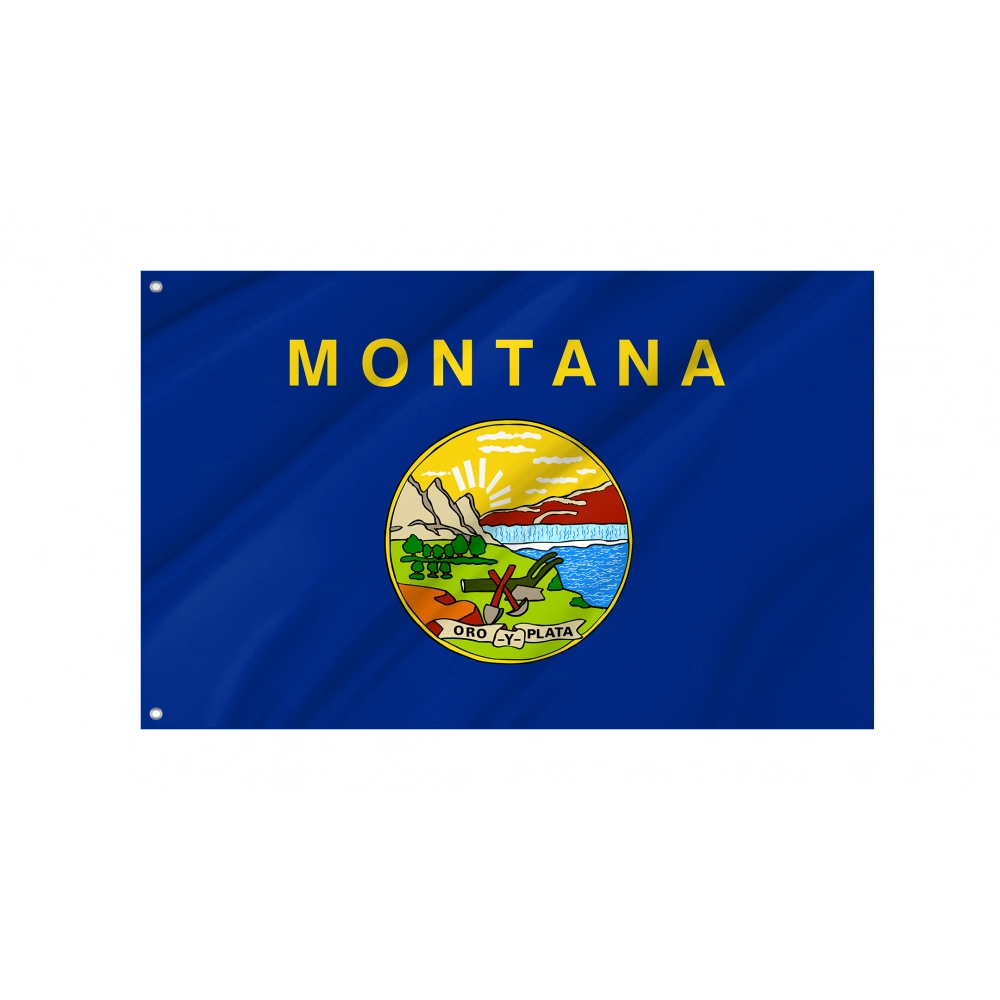 Montana State Flag for Indoor & Outdoor Use Montana State Flag for Indoor & Outdoor Use