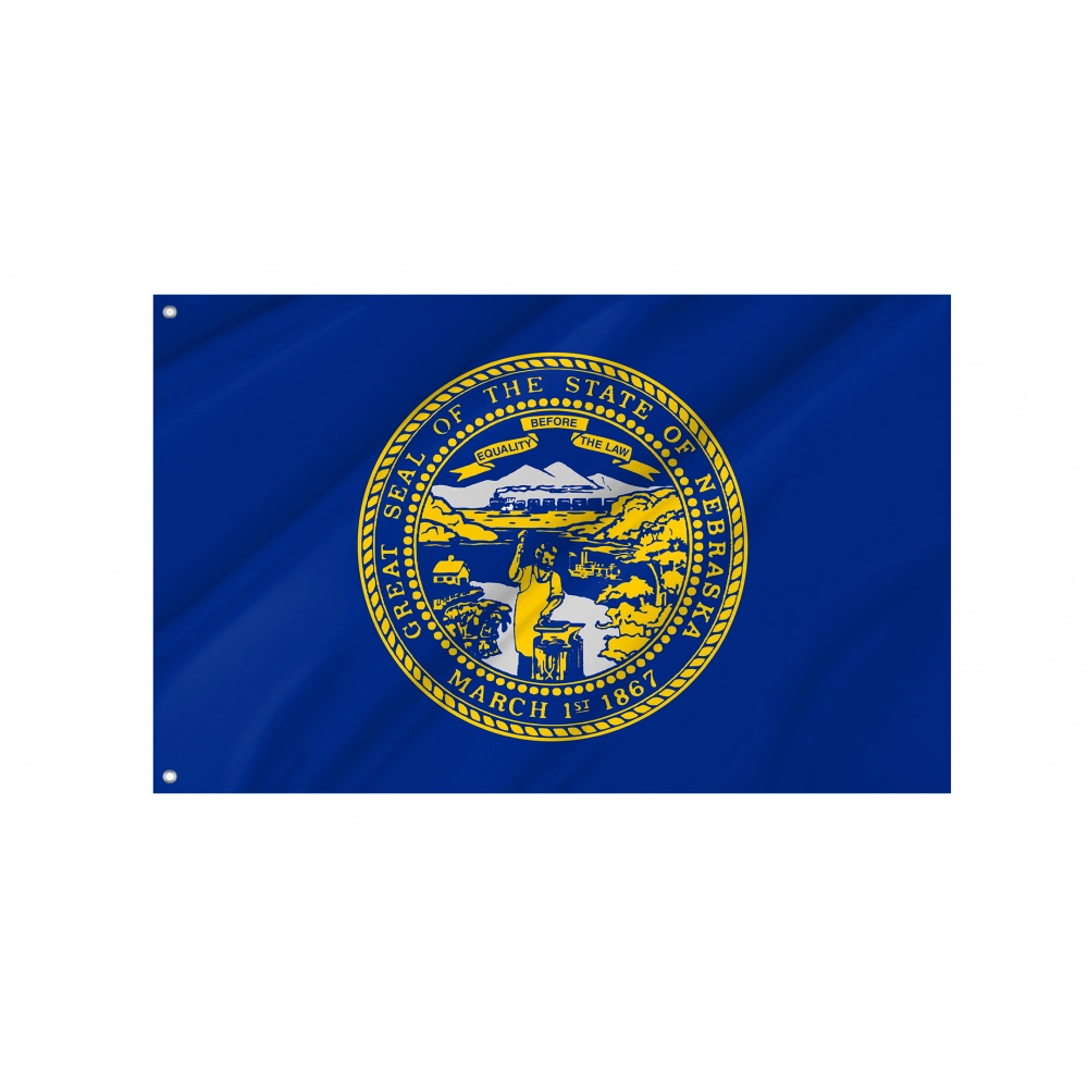 Nebraska State Flag for Indoor & Outdoor Use Nebraska State Flag for Indoor & Outdoor Use