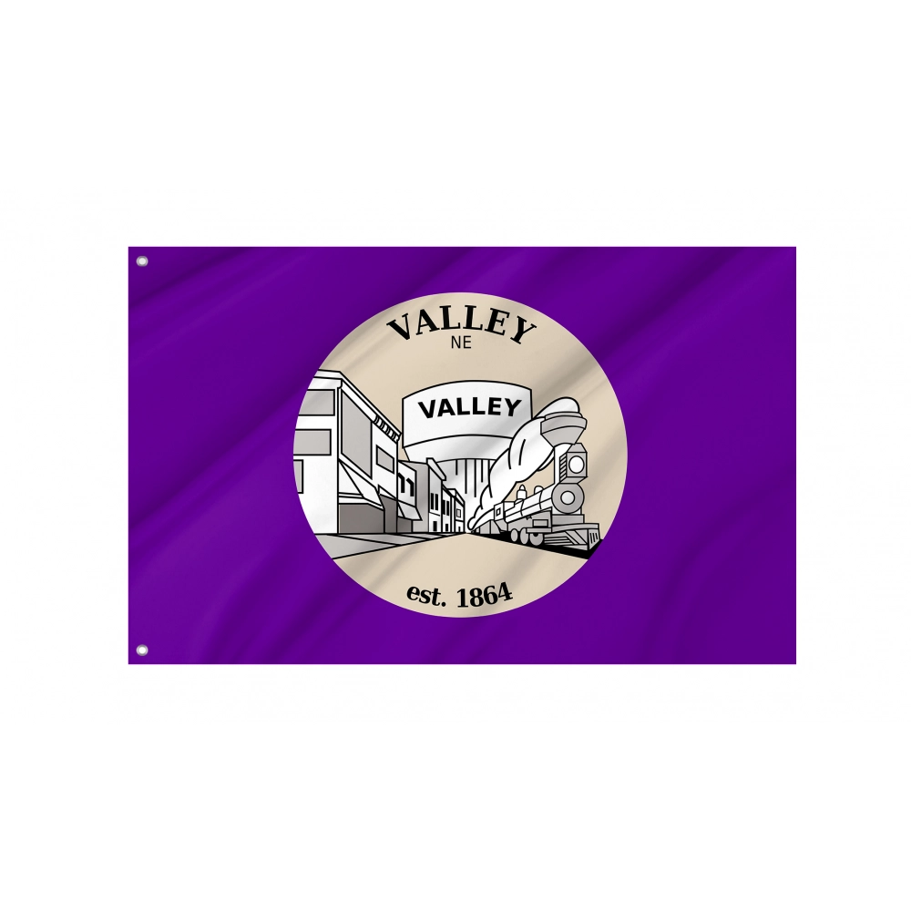 Valley, Nebraska Flag for Indoor & Outdoor Use