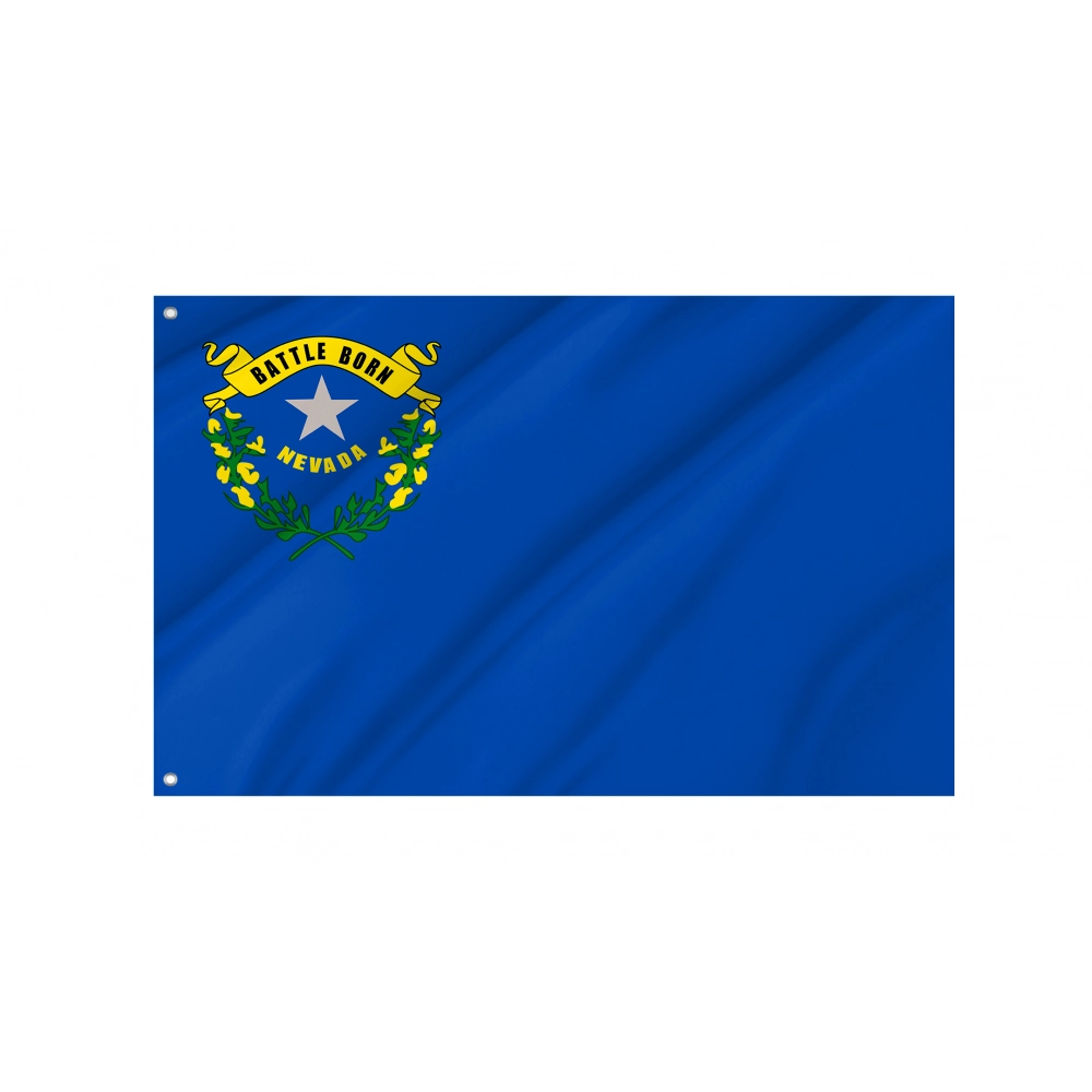 Nevada State Flag for Indoor & Outdoor Use Nevada State Flag for Indoor & Outdoor Use