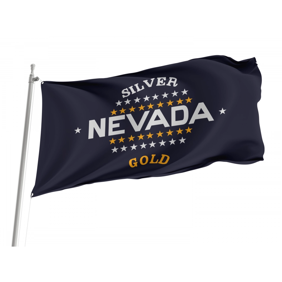 Flag of Nevada (1905–1915), Patriotic Flags, Unique Design Print, Flags for Indoor & Outdoor Use
