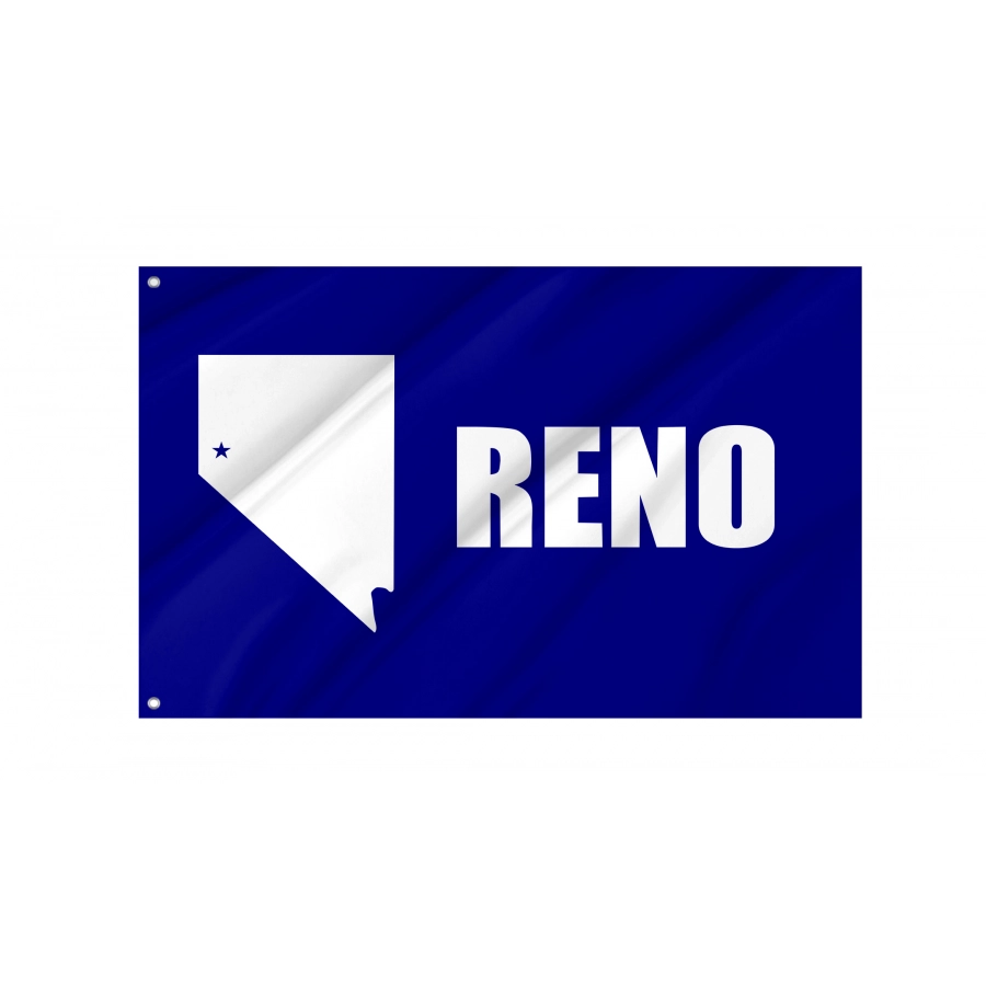 Flag of Reno, Nevada 1959-2018, Patriotic Flags, Unique Design Print, Flags for Indoor & Outdoor Use
