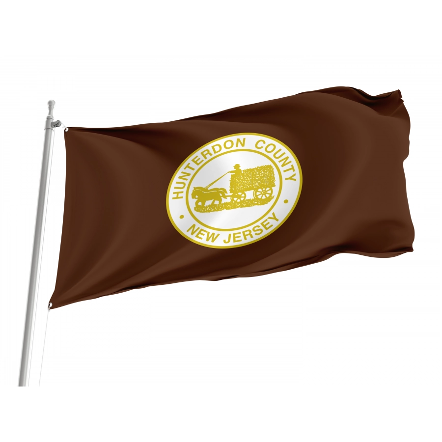 Flag of Hunterdon County, New Jersey, Patriotic Flags, Unique Design Print, Flags for Indoor & Outdoor Use