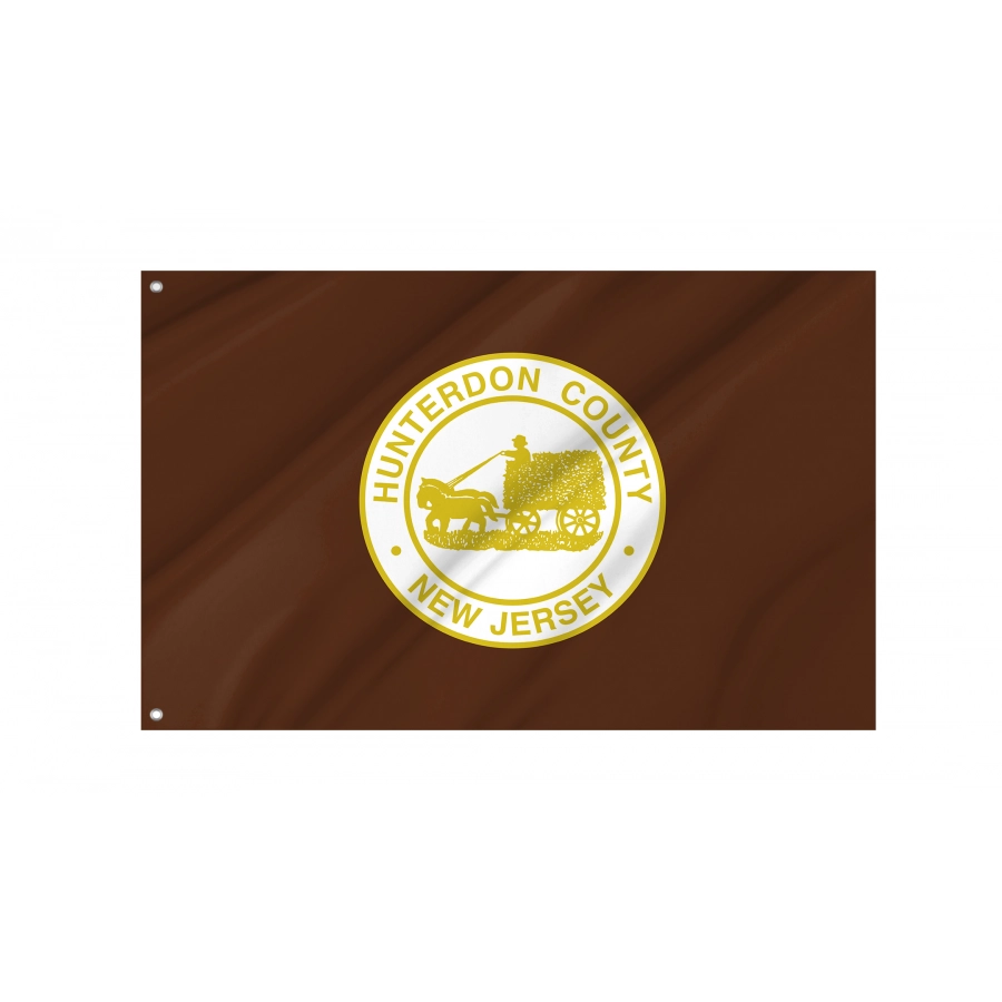 Flag of Hunterdon County, New Jersey, Patriotic Flags, Unique Design Print, Flags for Indoor & Outdoor Use