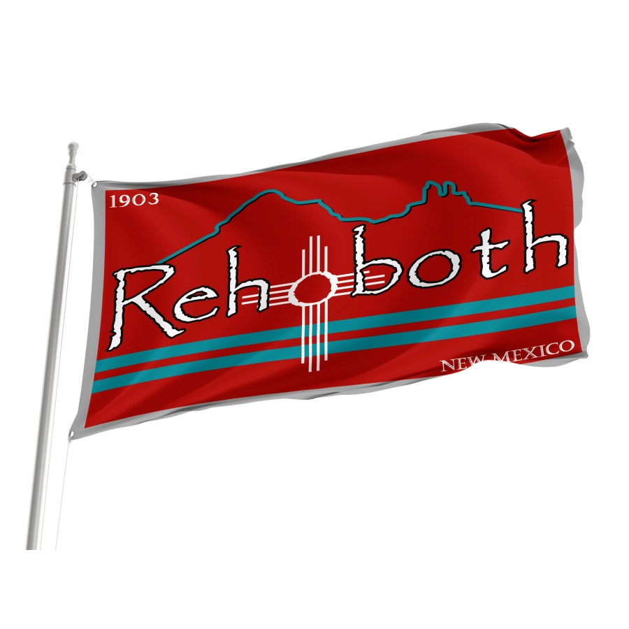 Flag of Rehoboth, New Mexico, Patriotic Flags, Unique Design Print, Flags for Indoor & Outdoor Use