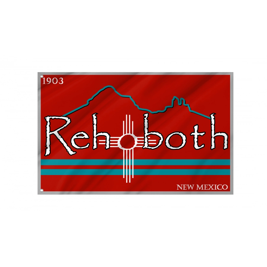 Flag of Rehoboth, New Mexico, Patriotic Flags, Unique Design Print, Flags for Indoor & Outdoor Use
