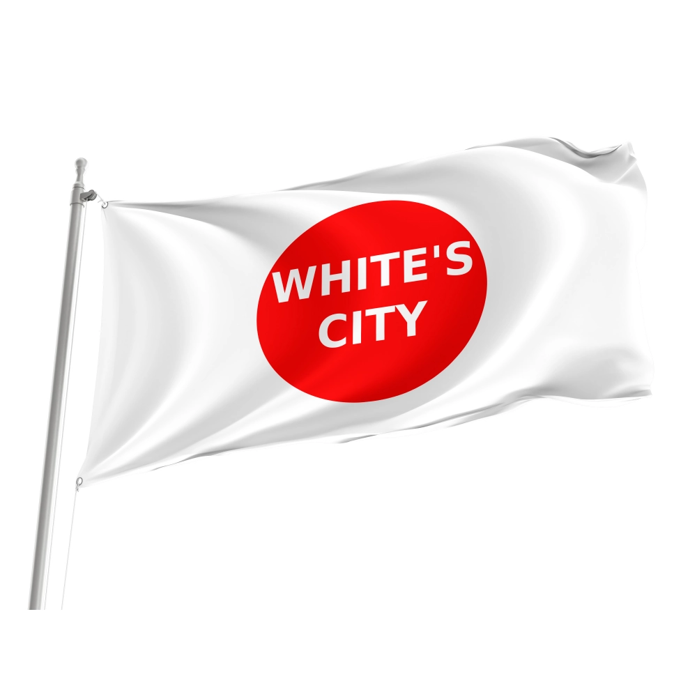 White's City Flag for Indoor & Outdoor Use