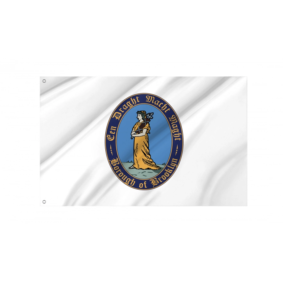 Flag of Brooklyn, New York, Patriotic Flags, Unique Design Print, Flags for Indoor & Outdoor Use