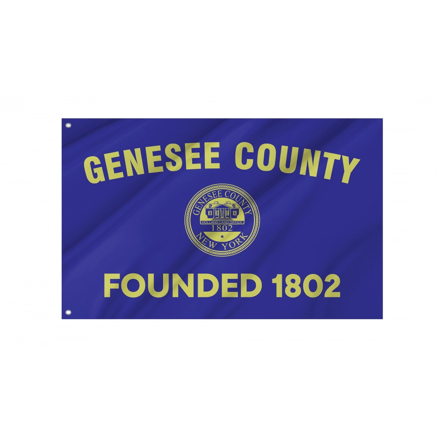 Flag of Genesee County, New York, Patriotic Flags, Unique Design Print, Flags for Indoor & Outdoor Use