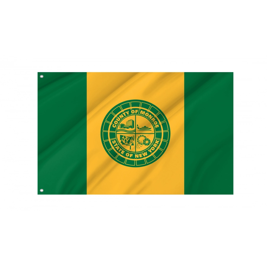 Flag of Monroe County, New York, Patriotic Flags, Unique Design Print, Flags for Indoor & Outdoor Use