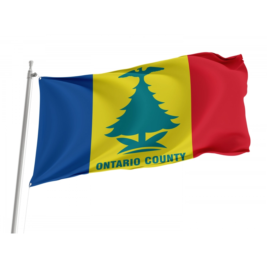 Flag of Ontario County, New York, Patriotic Flags, Unique Design Print, Flags for Indoor & Outdoor Use