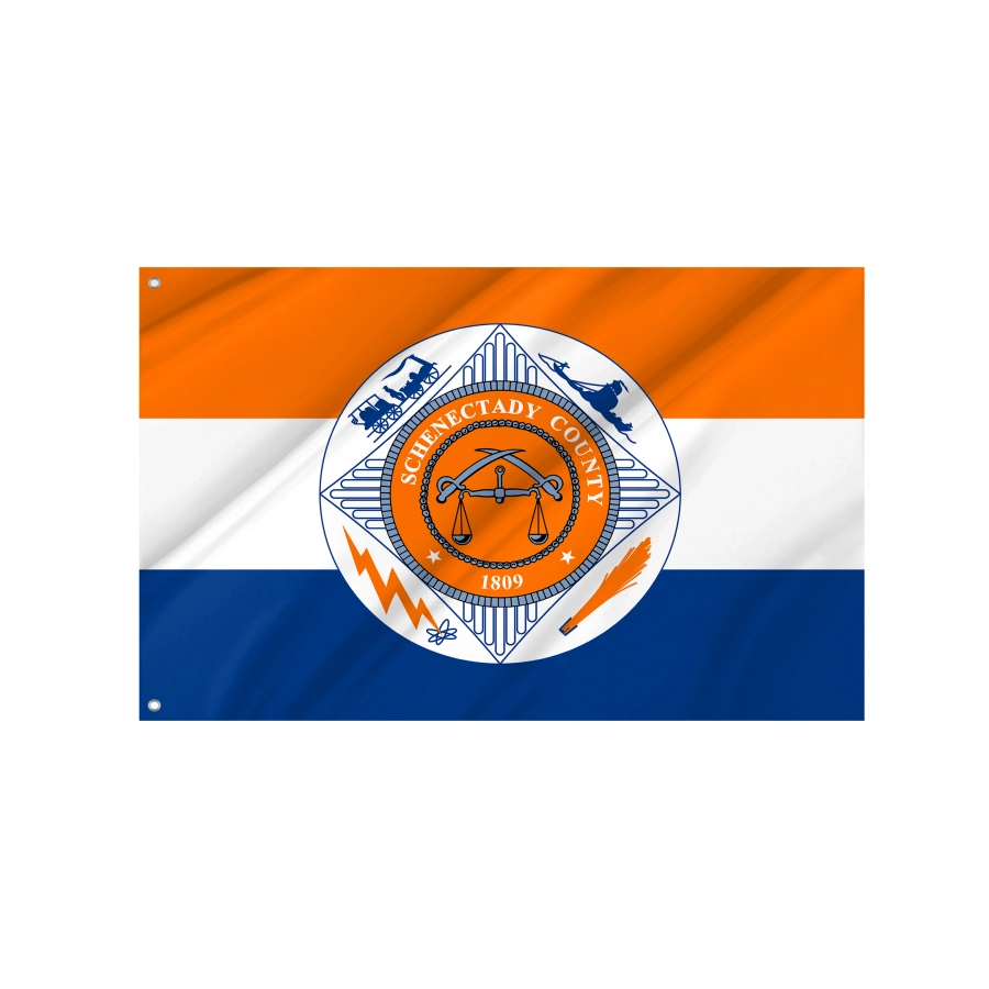 Flag of Schenectady County, New York, Patriotic Flags, Unique Design Print, Flags for Indoor & Outdoor Use