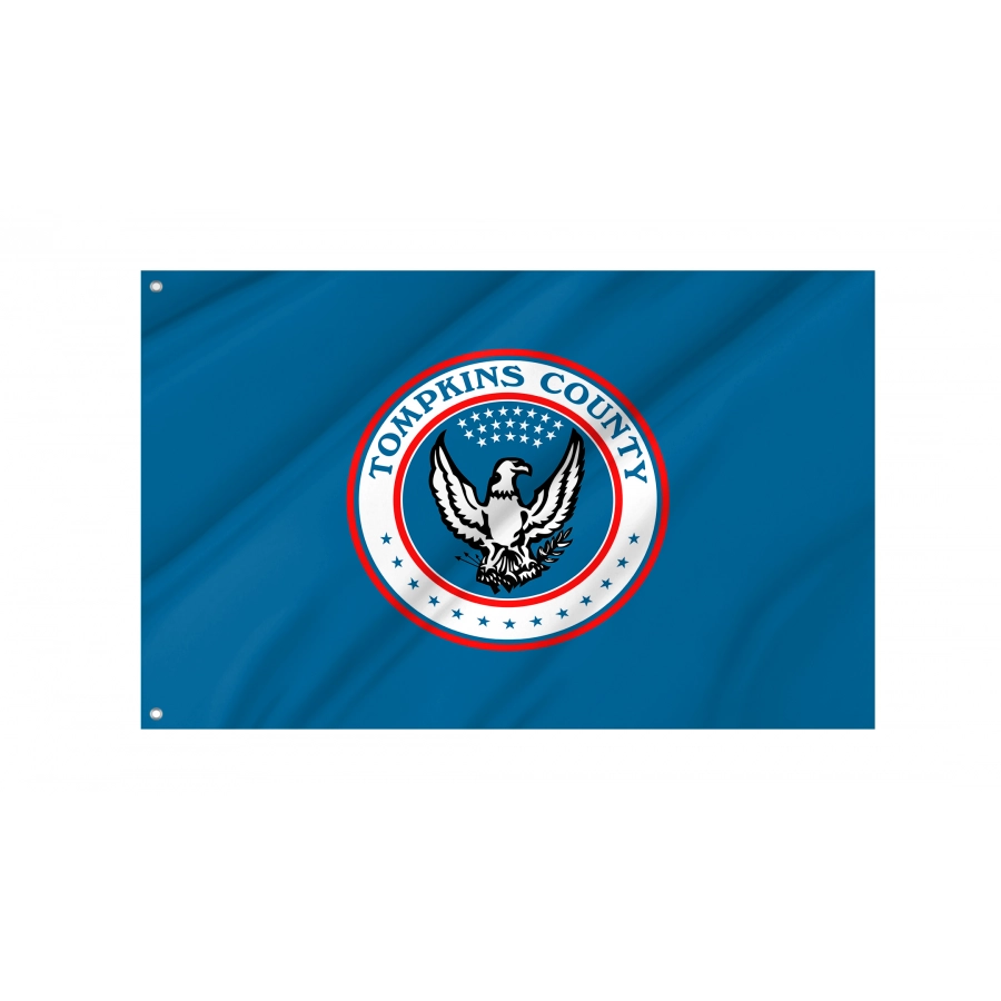 Flag of Tompkins County, New York, Patriotic Flags, Unique Design Print, Flags for Indoor & Outdoor Use