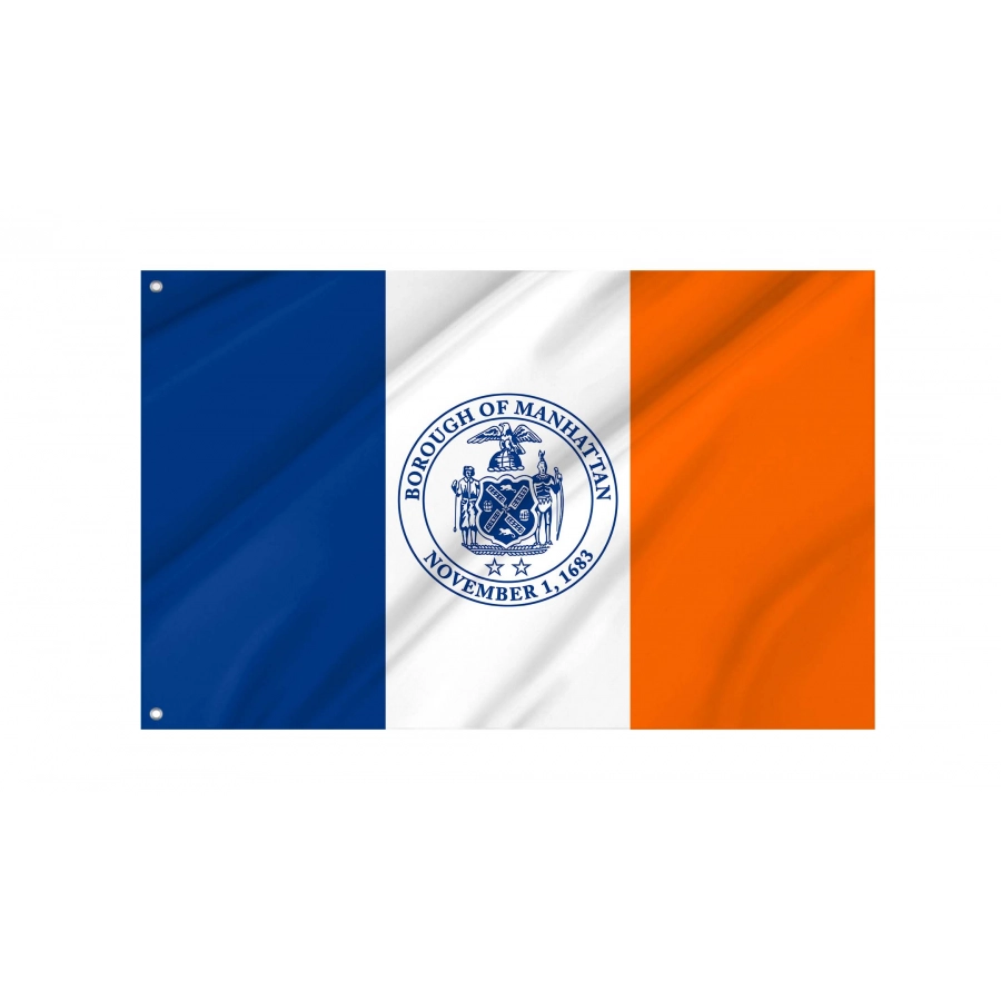 Manhattan, New York Flag for Indoor & Outdoor Use, USA311