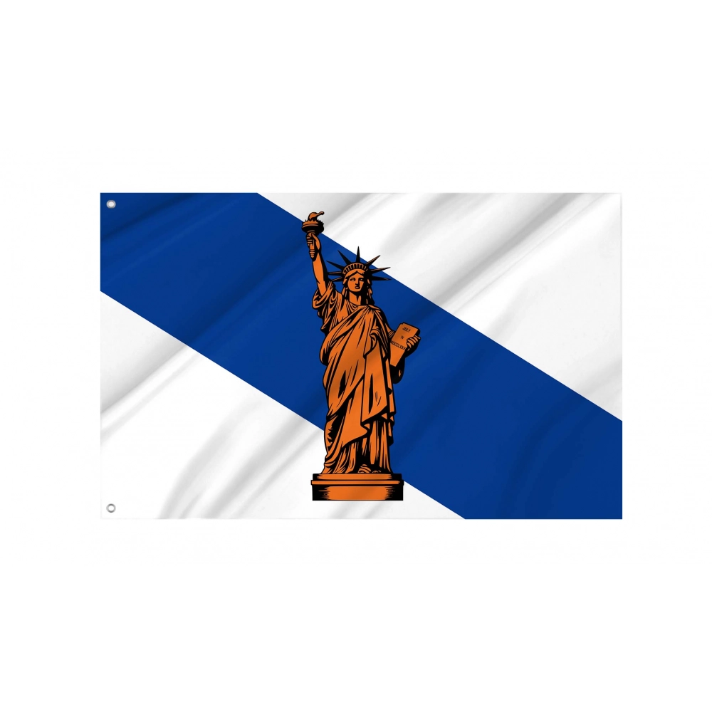 New York City Statehood 1970 Flag for Indoor & Outdoor Use