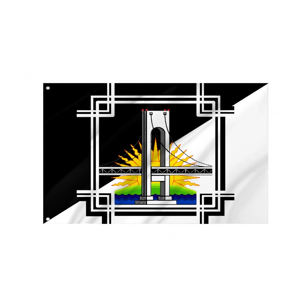 Sunset Park Flag for Indoor & Outdoor Use