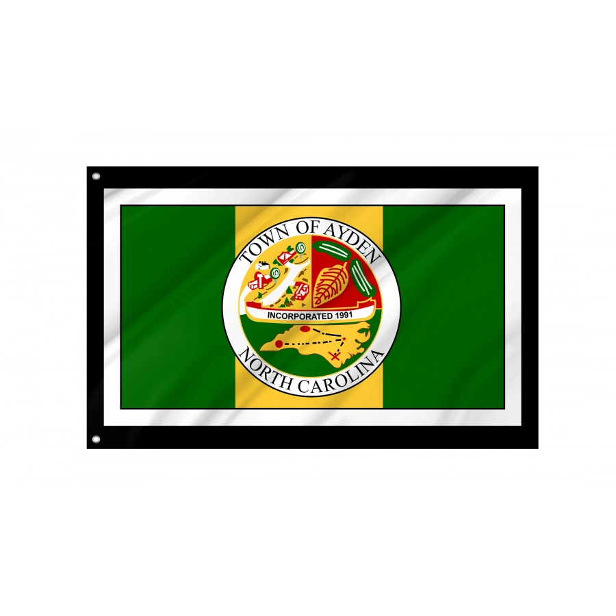 Flag of Ayden, North Carolina, Patriotic Flags, Unique Design Print, Flags for Indoor & Outdoor Use
