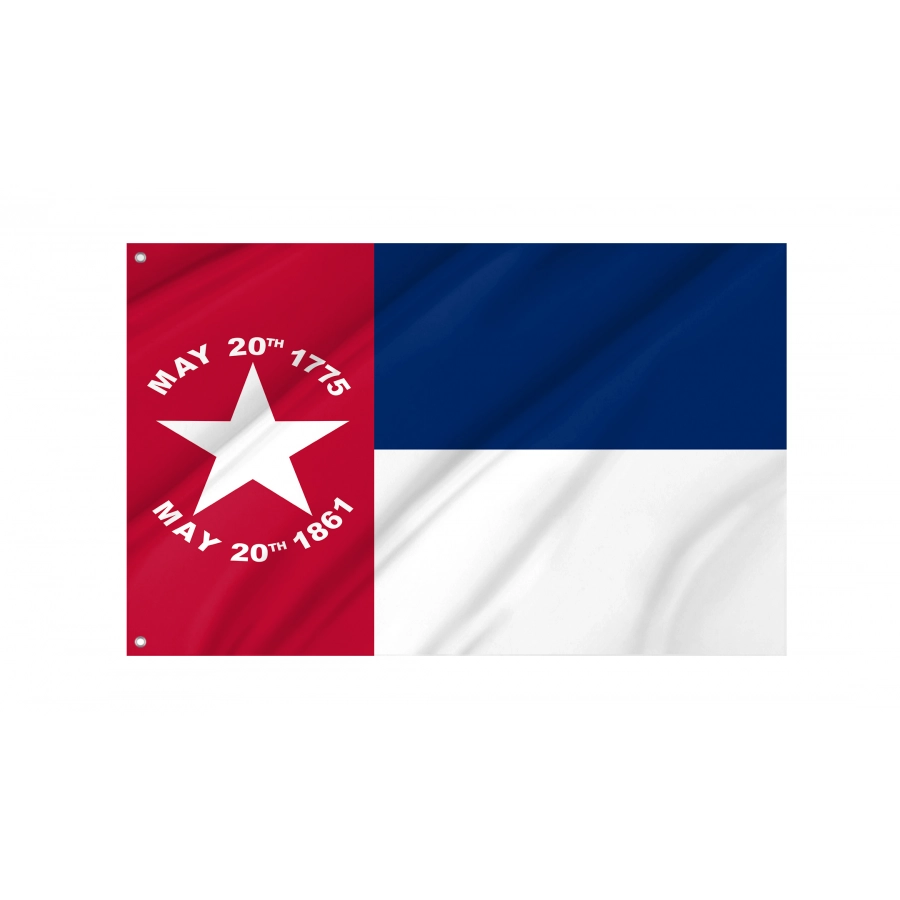 Flag of North Carolina 1861-1865, Patriotic Flags, Unique Design Print, Flags for Indoor & Outdoor Use